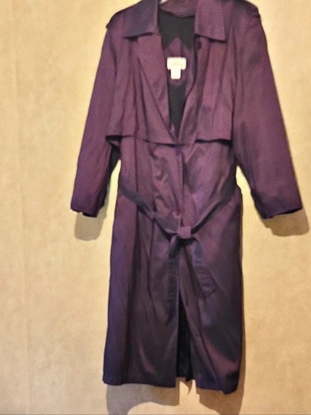 Worthington Purple Trench Coat Size 18